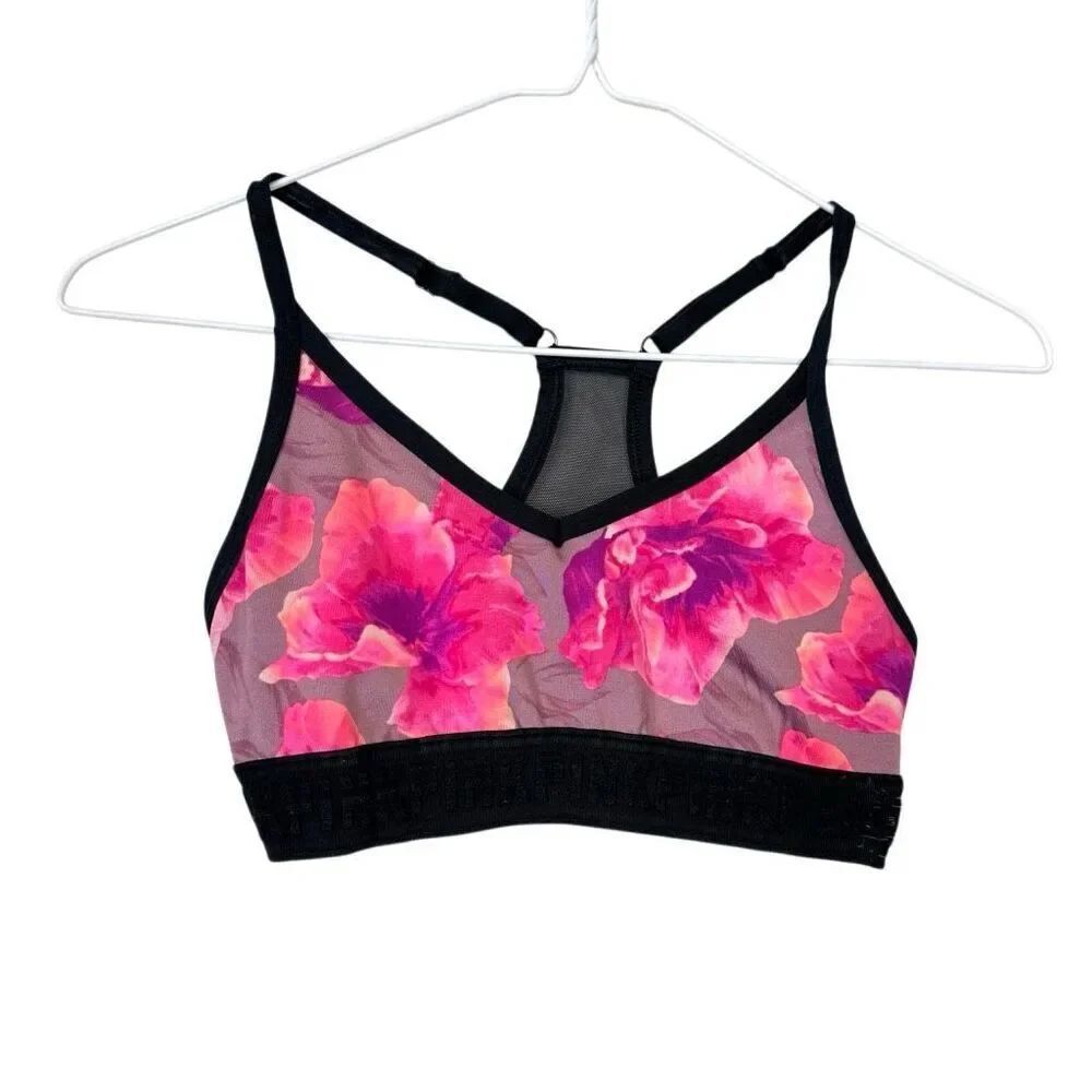 PINK Victoria's Secret Ultimate Floral Racerback Sports Bra Multicolor Size XS